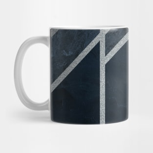 Eternal Blue Ice Art Deco Mug